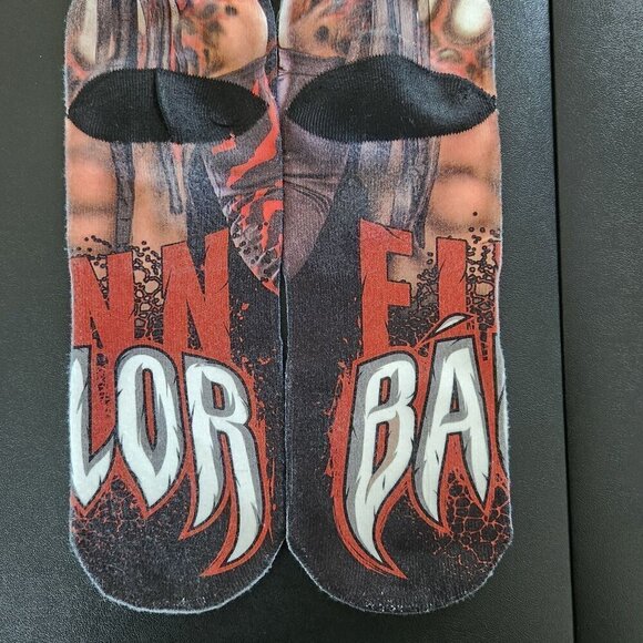 4/$25 WWE Finn Balor Demon Graphic Crew Socks - Picture 4 of 6